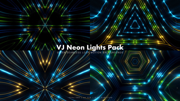 VJ Neon Lights Pack 3