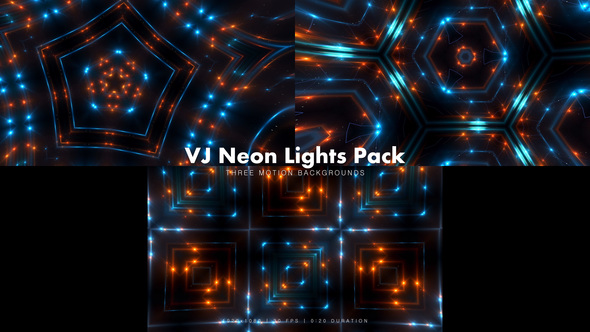 VJ Neon Lights Pack 4