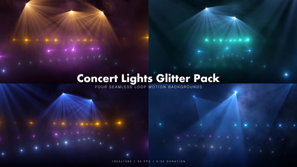 Concert Lights Glitter Pack 6