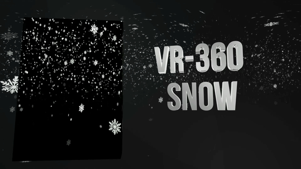 VR-360° Snow Falling Overlay #2 alt