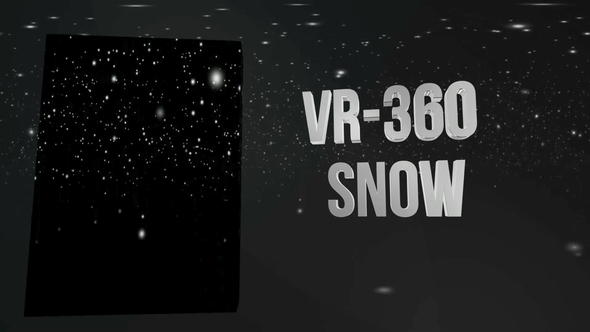 VR-360° Snow Falling Overlay
