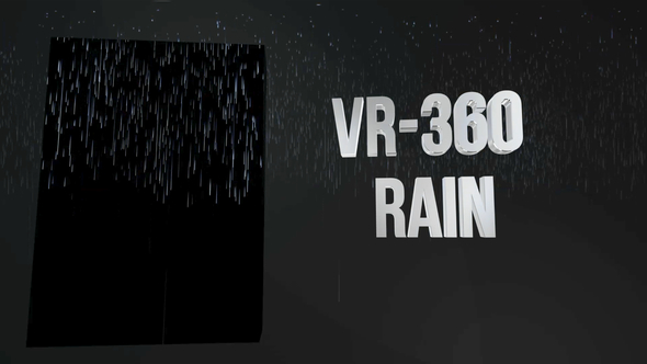 VR-360° Rain Falling Overlay