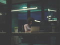 black businesswoman using a laptop in startup office - PhotoDune Item for Sale