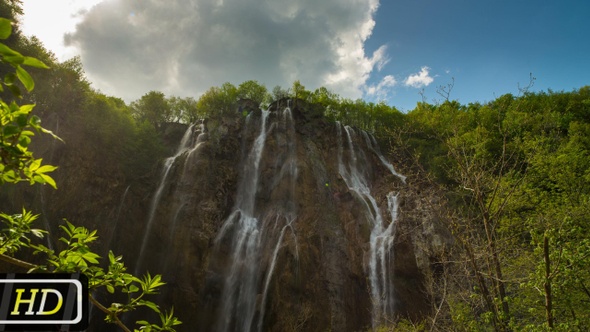 Waterfall from Plitvice Lakes National Park, Croatia