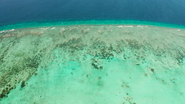 Transparent Blue Sea Water in the Lagoon