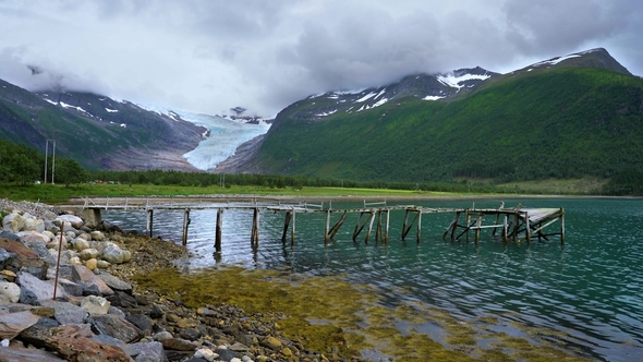 Svartisen Glacier in Norway