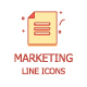 12 Line Marketing Icons - GraphicRiver Item for Sale