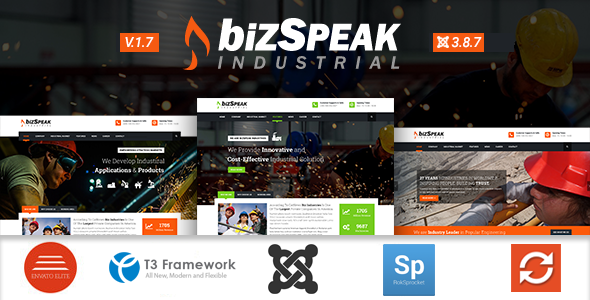 BizSpeak - przemysłowy szablon biznesowy Joomla