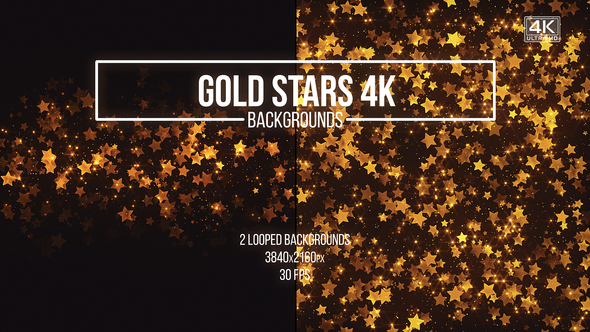 Gold Stars Backgrounds