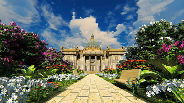 Flower Alley And Castle