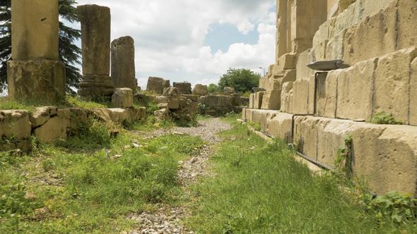Ancient Wall of the Temple Bagrati - Georgia, Kutaisi
