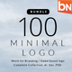 Bundle 100 Minimal logo - GraphicRiver Item for Sale