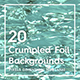 20 Crumpled Foil Background Textures - 3DOcean Item for Sale