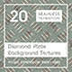20 Diamond Plate Background Textures - 3DOcean Item for Sale