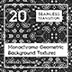 20 Monochrome Geometric Backgrounds - 3DOcean Item for Sale