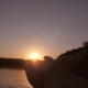 Man's Hand in Glare of Setting Sun - VideoHive Item for Sale