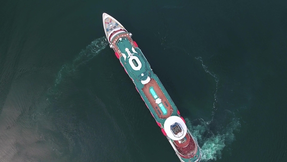 Cruise Ship, Cruise Liners On Sognefjord or Sognefjorden, Norway