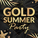 Gold Summer Party Flyer Template - GraphicRiver Item for Sale