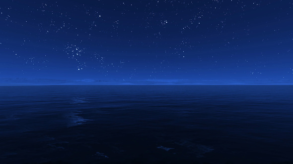 Starry Sky Reflection on Sea 4K