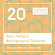 20 Geo Pattern Background Textures - 3DOcean Item for Sale
