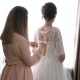 Girl Dresses Beautiful White Dress for the Wedding - VideoHive Item for Sale
