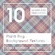 10 Plaid Rug Background Textures - 3DOcean Item for Sale
