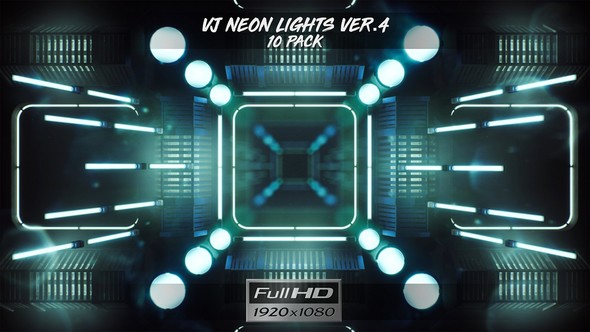 VJ Neon Lights Ver.4 - 10 Pack alt