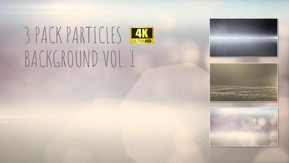 3 Pack 4K Particles Backgrounds Vol.1