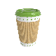 Paper Coffee Cup with a lid and a cover - 3DOcean Item for Sale