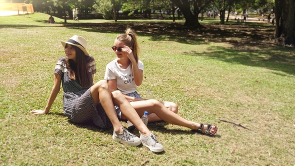 Young Women in Park