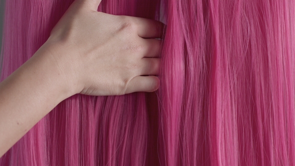 Pink Creative Color Hair Texture