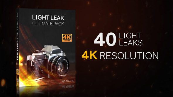 40 Light Leaks 4K - Ultimate Pack