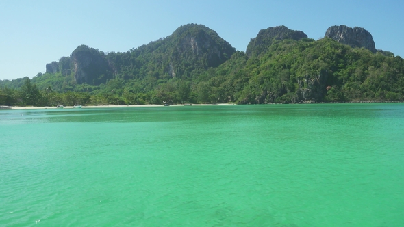 Beautiful Beach with White Sand on Phi Phi Island