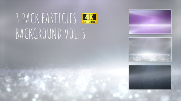 3 Pack 4K Particles Backgrounds Vol.3