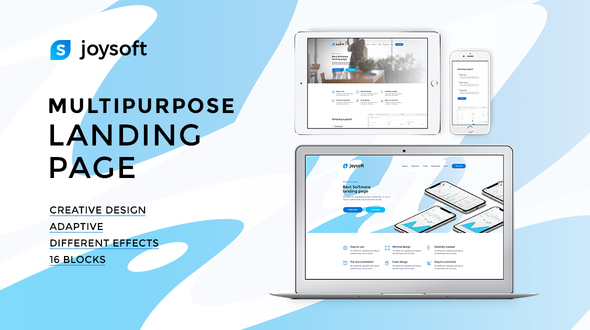 Joysoft – Multipurpose Landing Page Template