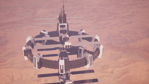 Colony on Mars Planet alt