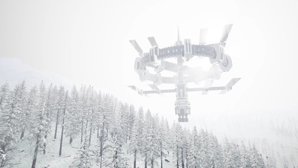 Alien UFO at Earth alt