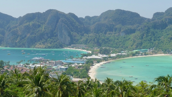 Phi-Phi Island from Viewpoint at Krabi, Thailand