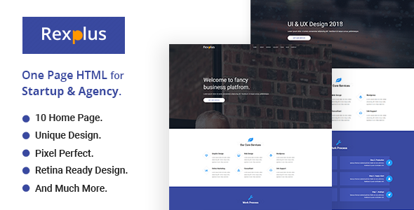 RexPlus - One Page Parallax