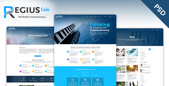 Regius Coin PSD Template