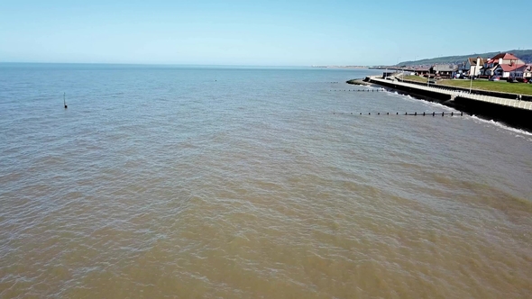 Aerial View of Rhyl in Wales in UK