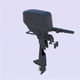 Boat Motor - 3DOcean Item for Sale