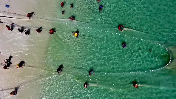 Famous artisanal fishing at Arraial do Cabo coast city Rio de Janeiro Brazil.