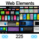 BUNDLE | 225 Web 2.0 Elements - GraphicRiver Item for Sale