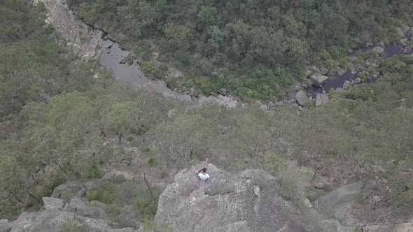 Jenolan Caves Township, Jenolan, New South Wales, Australia 4K Aerial Drone