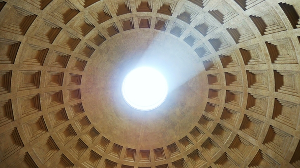 Pantheon, Rome Italy. Temple of All Gods, the Most Famous Places in Italy