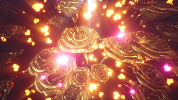 Golden Rose Backdrop