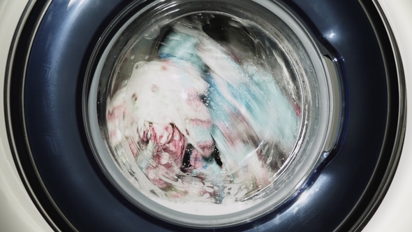 Washing Clothes in the Washing Machine