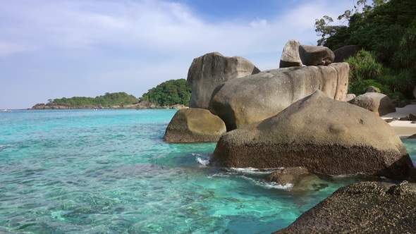 Landscape with Rocks on Similan Islands, Thailand