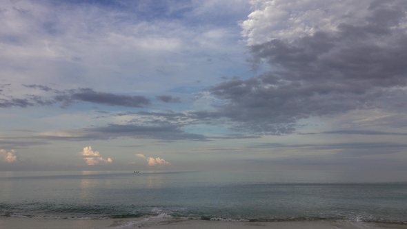 Beautiful Landscape with Tropical Sea at Morning